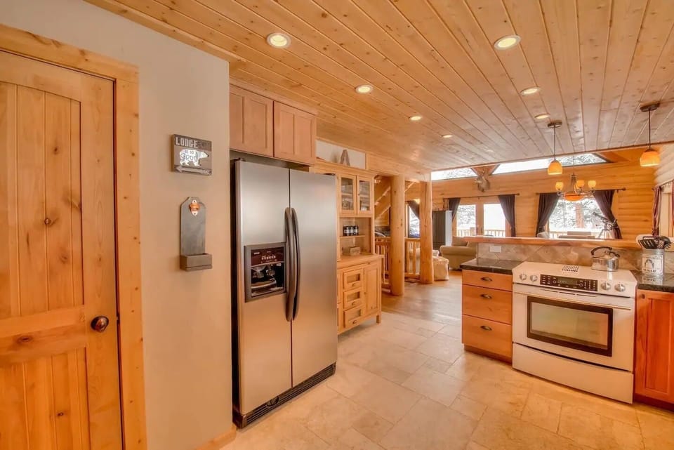The kitchen is an entertainer's dream