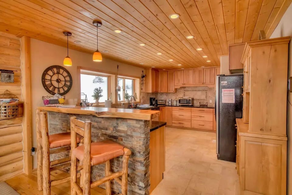 Cook up meals for your friends and family in the large kitchen