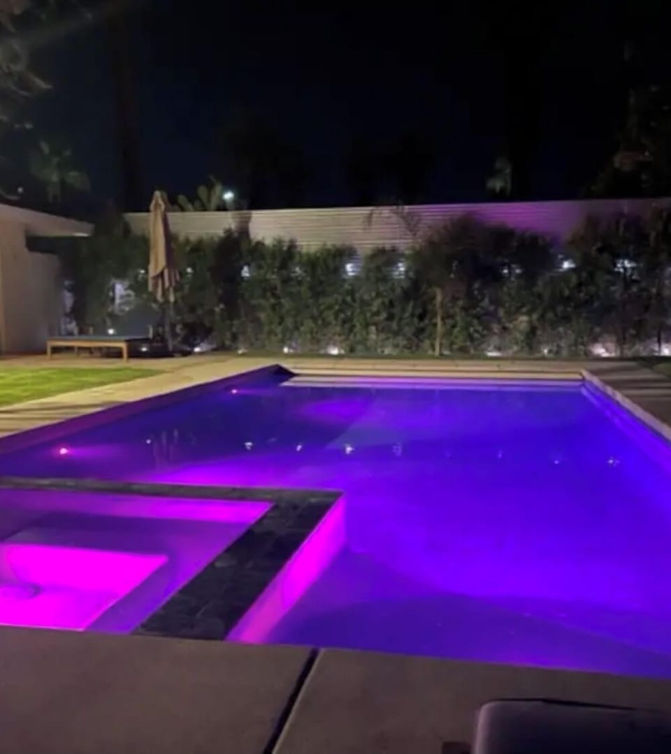 Poolside at night 