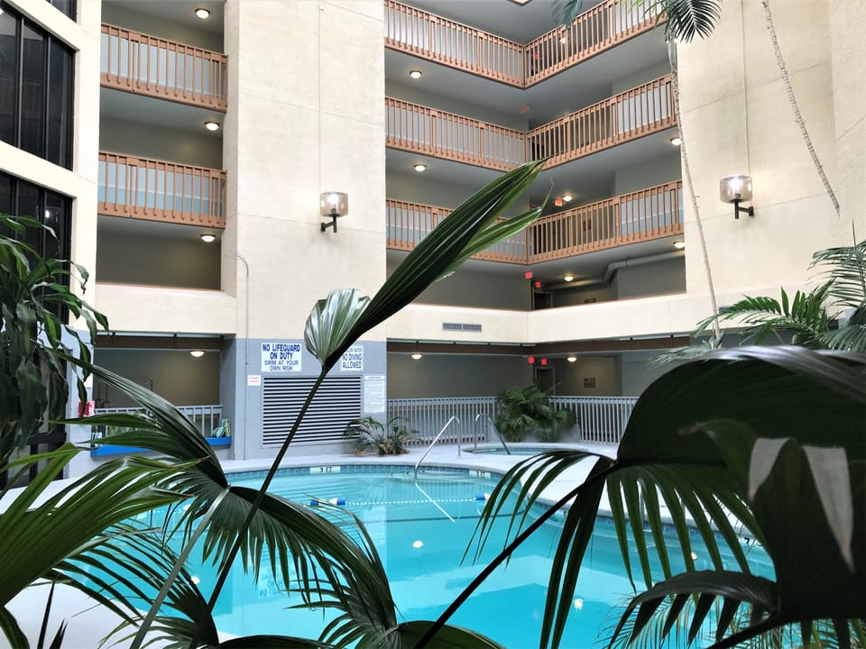 Ocean Walk indoor Pool in atrium is steps away.