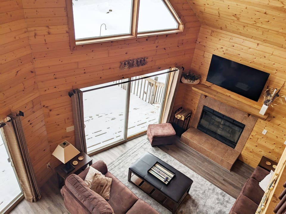 View of main level from loft