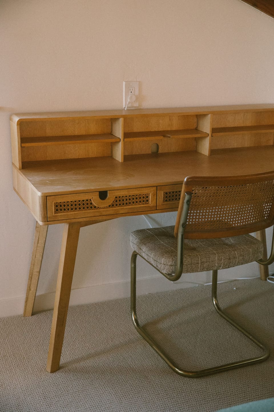 Desk in den