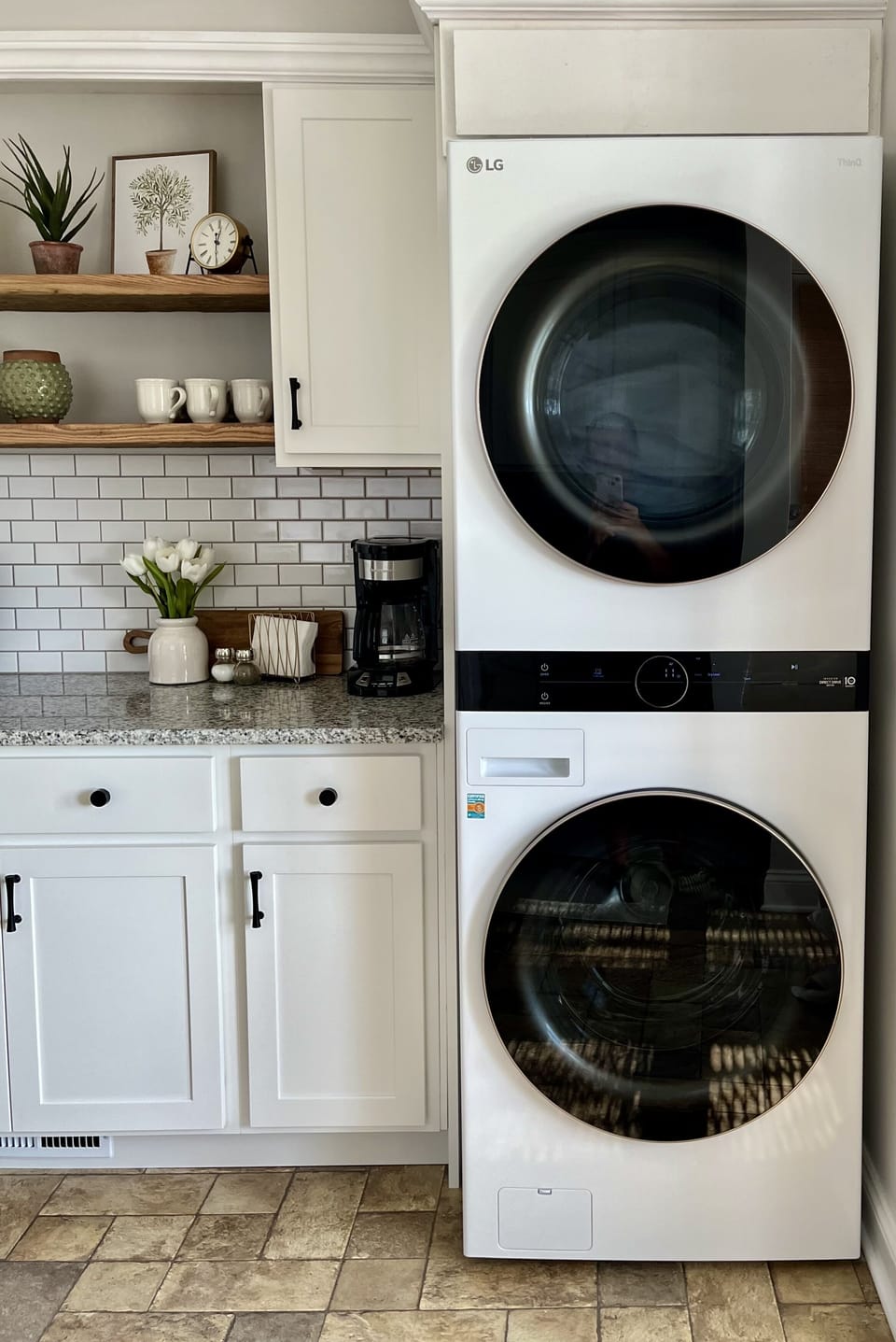 Washer and dryer