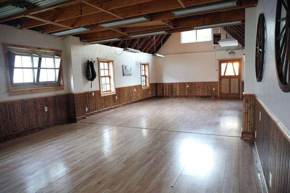 Interior view of stable.  This building may be rented for additional fee.