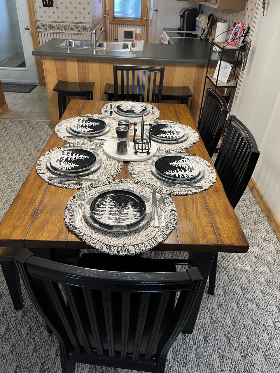 New dishes, cookware, silverware, and drinkware.