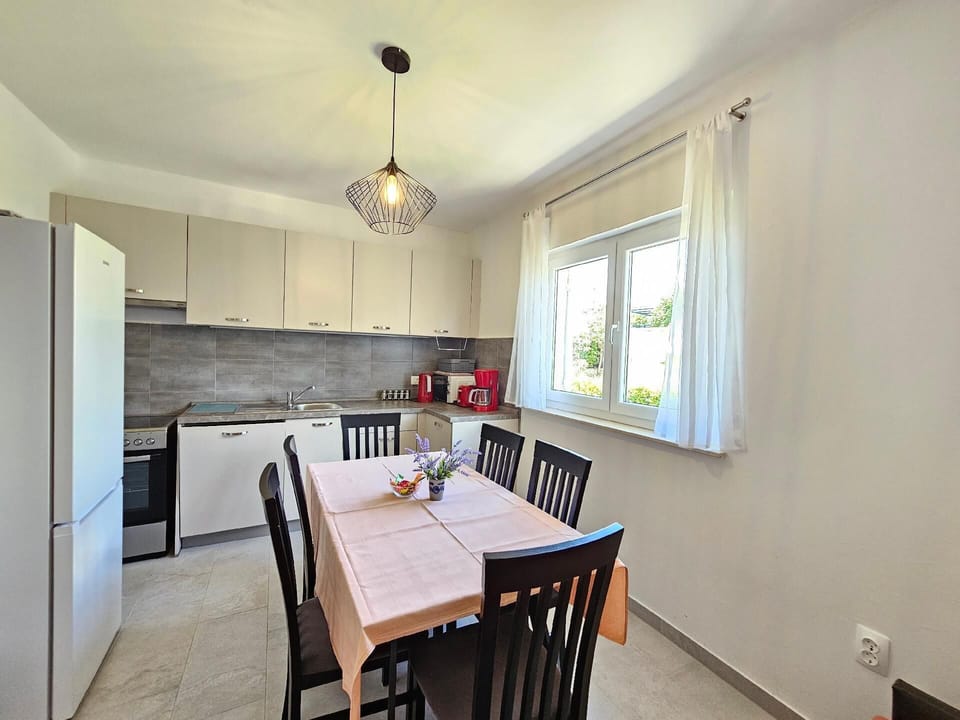 dining area and kitchen