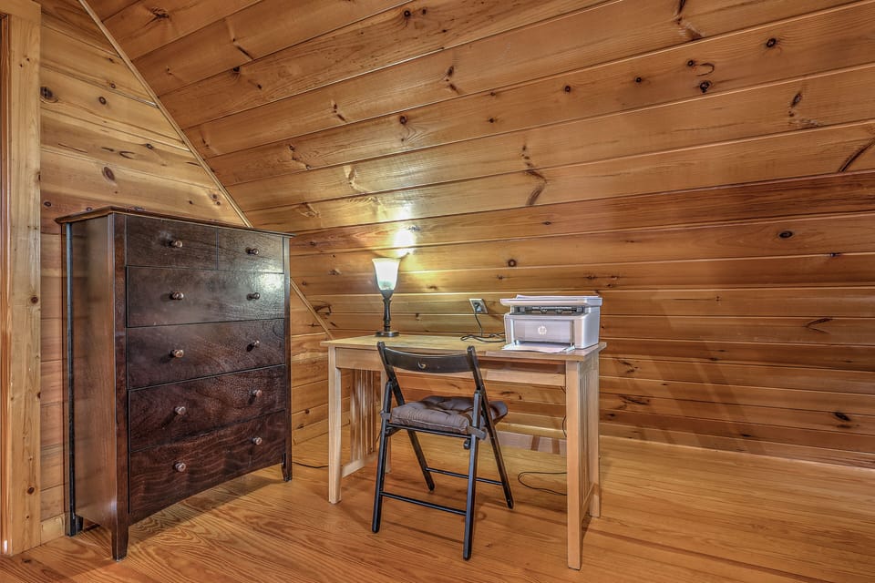 Work station in loft