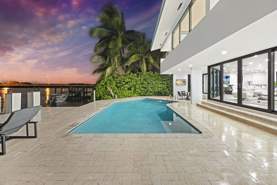 Enjoy breathtaking twilight views from your exclusive villa pool