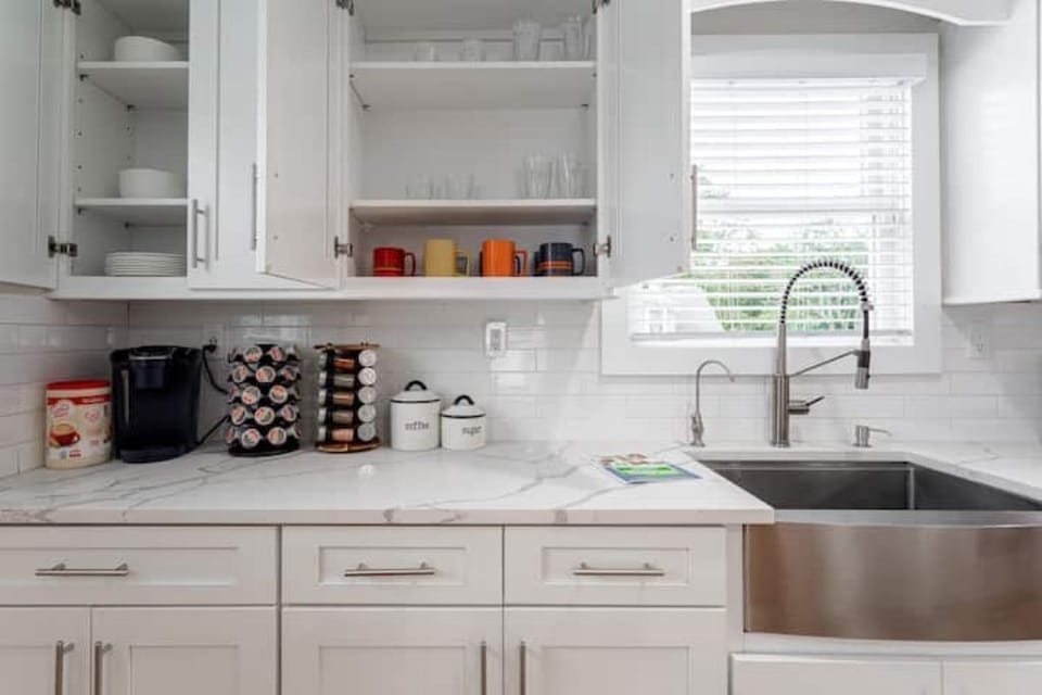 Start your mornings just how you like it with a fully stocked coffee station