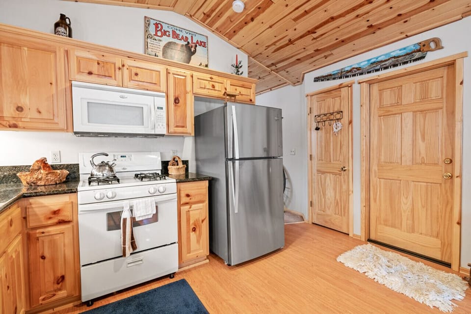Kitchen with cookware and utensils