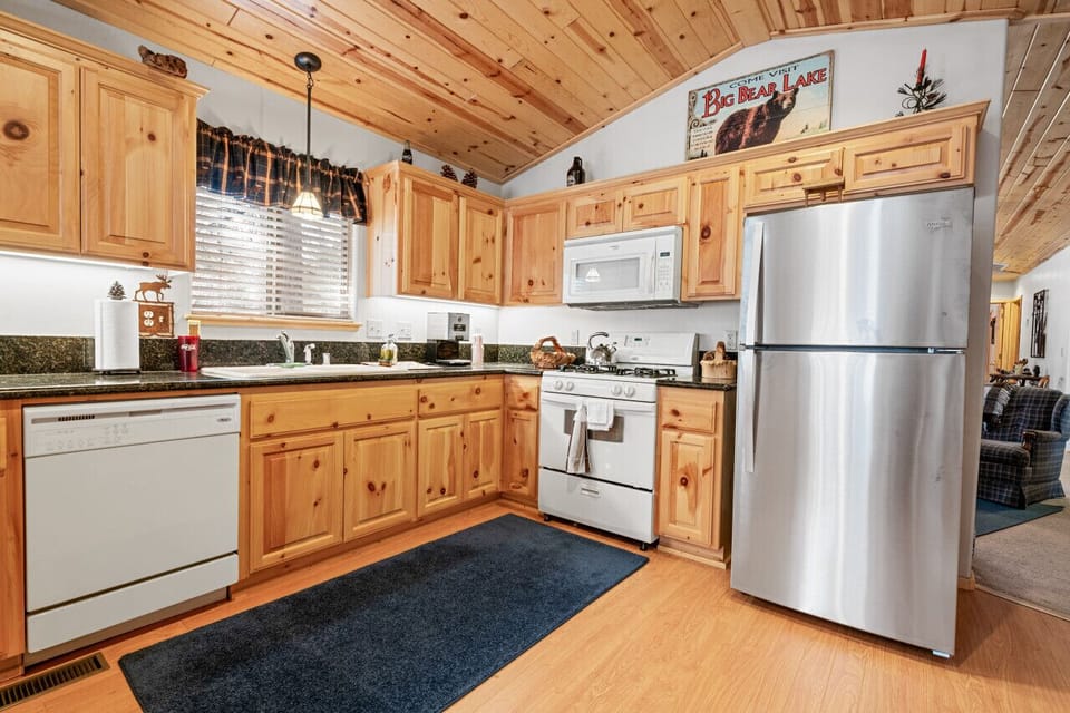 Fully stocked kitchen