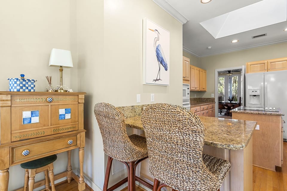 Barstool Seating in Kitchen Area