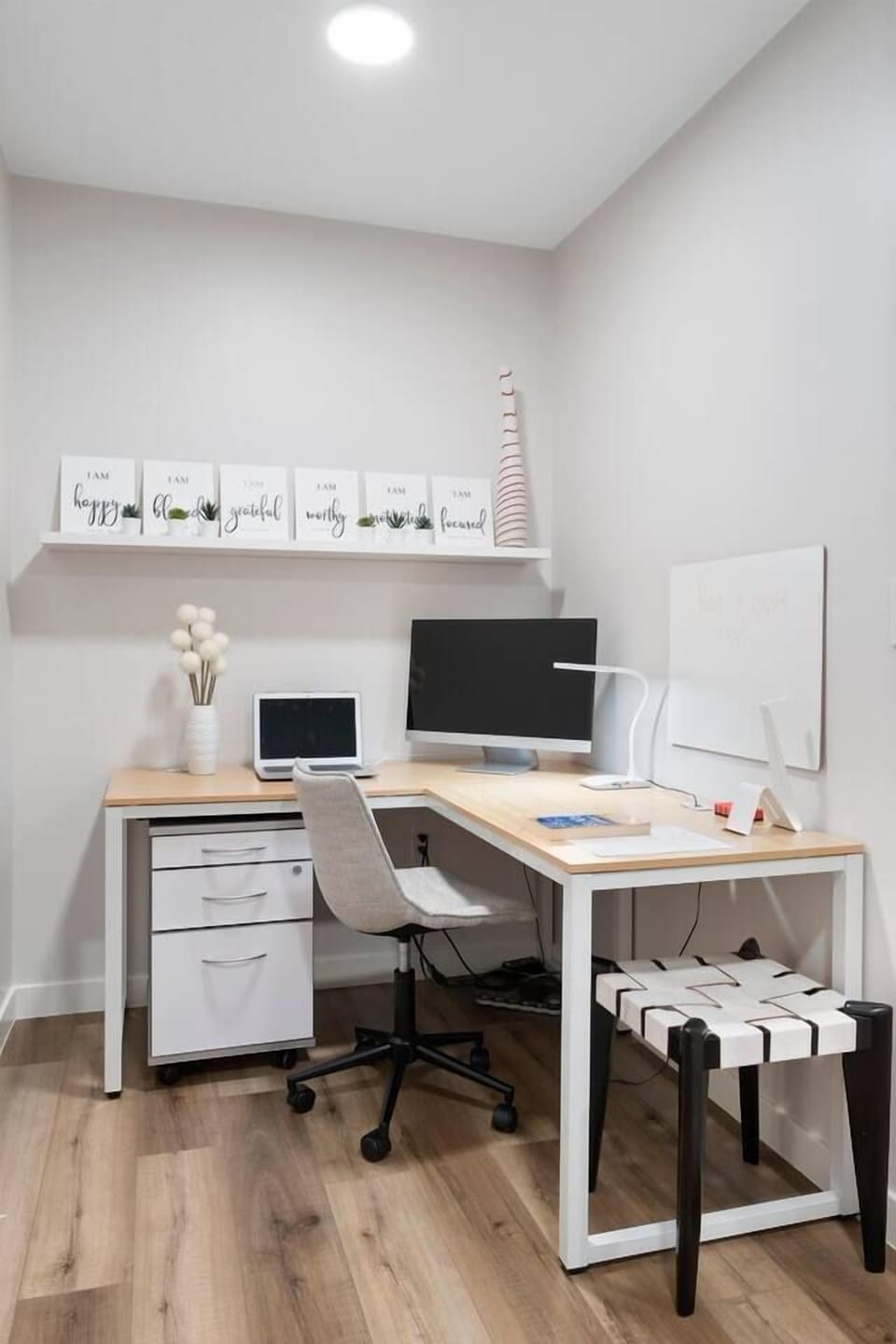 Your own personal office space in the house to keep you focus. 