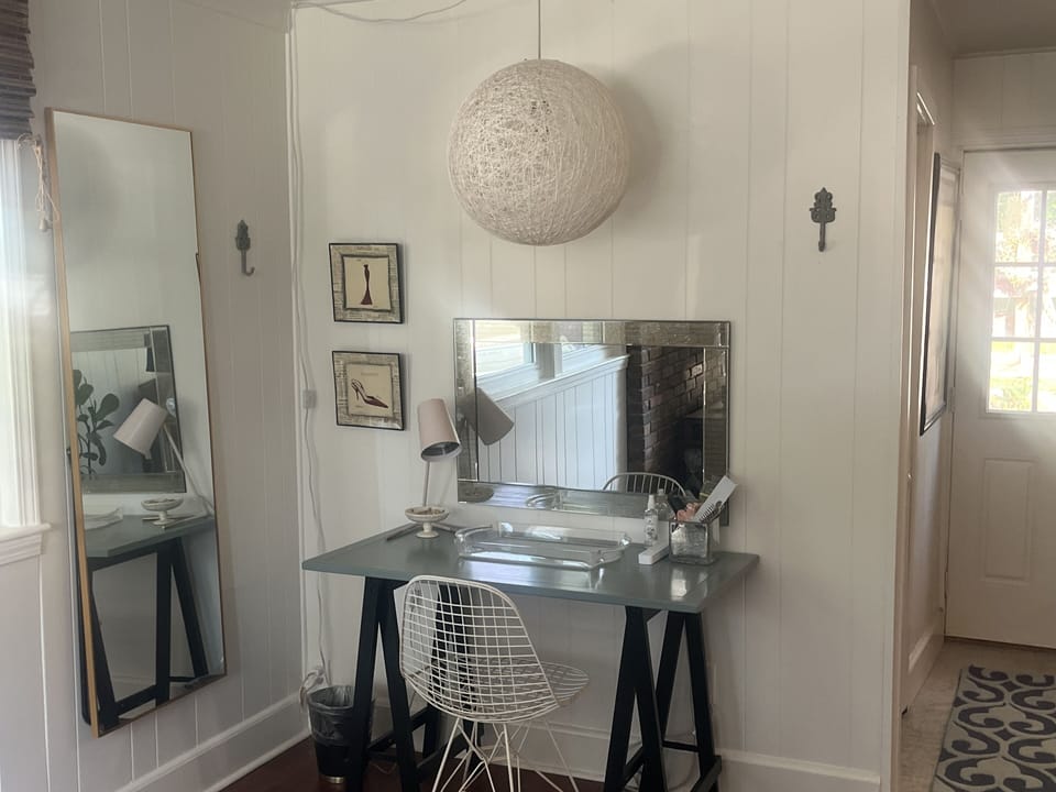 Is this a make-up area or an office area? You decide. 