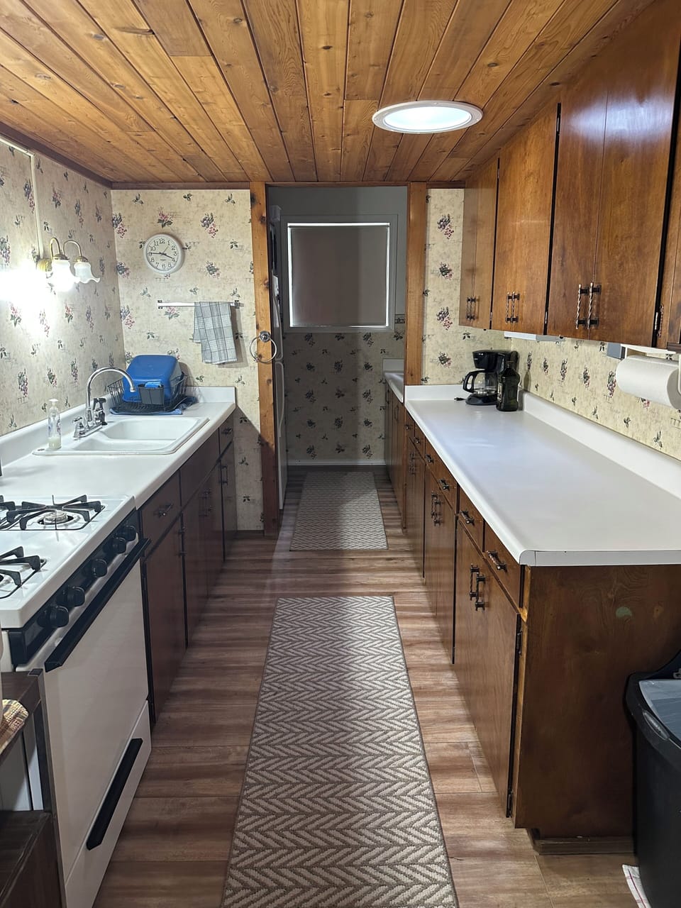 Kitchen area of the main cabin