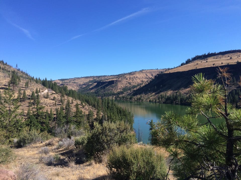View Looking Towards the property and Metolius Arm of Lake from Montgomery Road