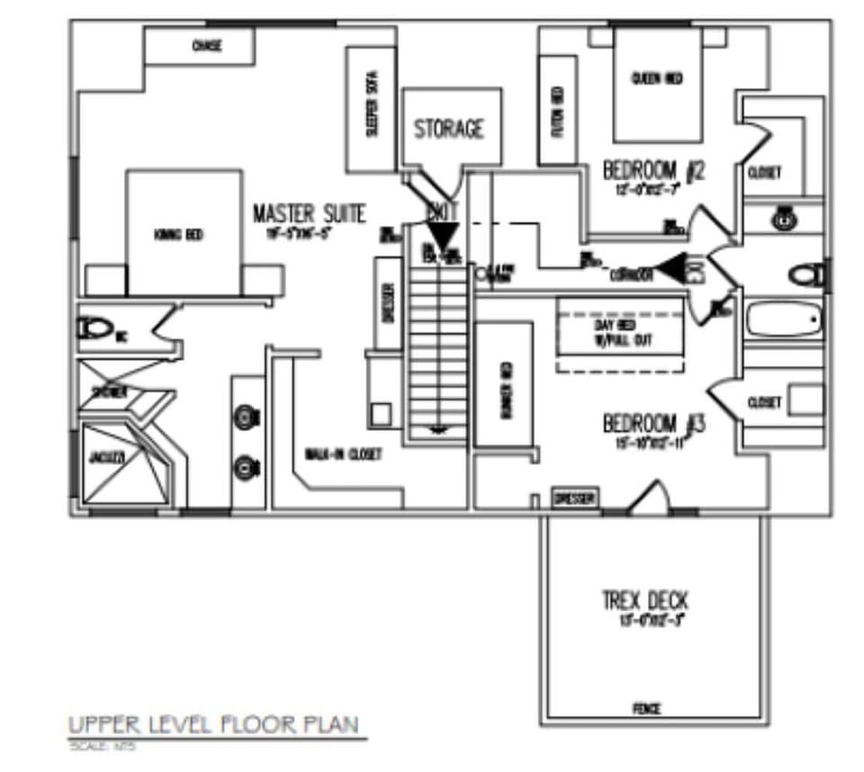 Upper Level Floor Plan