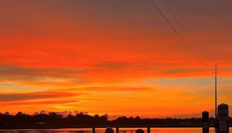 We can't get enough of our Intracoastal Waterway ( ICW) Sunsets at end of street
