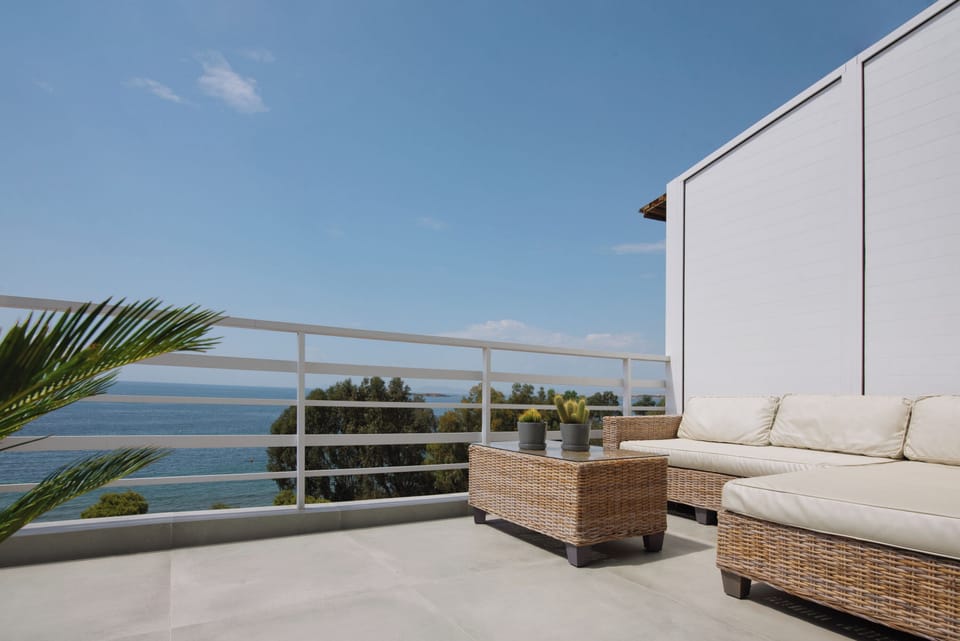 Outside lounge area