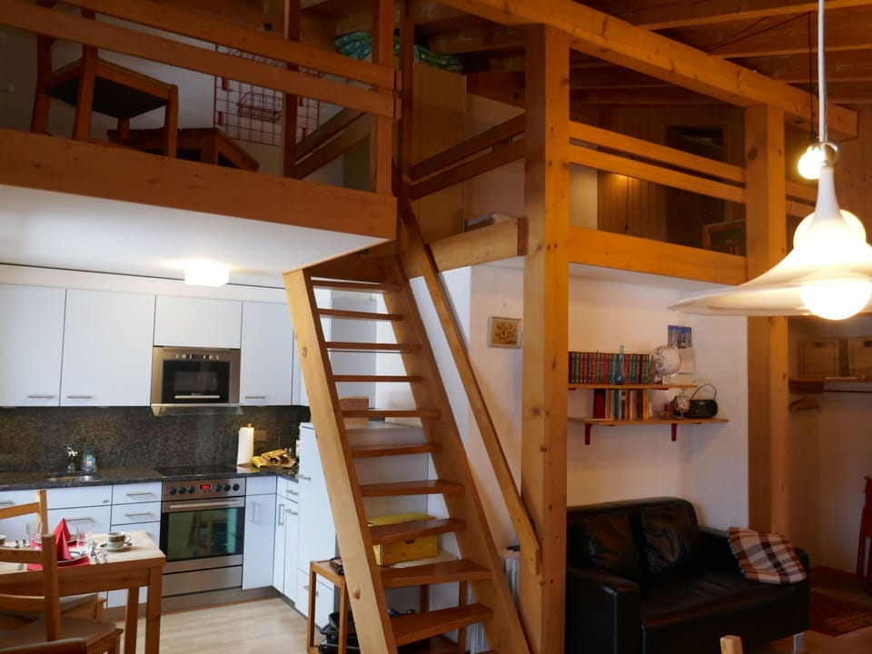 Furniture, Building, Wood, Interior Design, Beam, Floor, Wood Stain, Hardwood, Flooring, Ladder