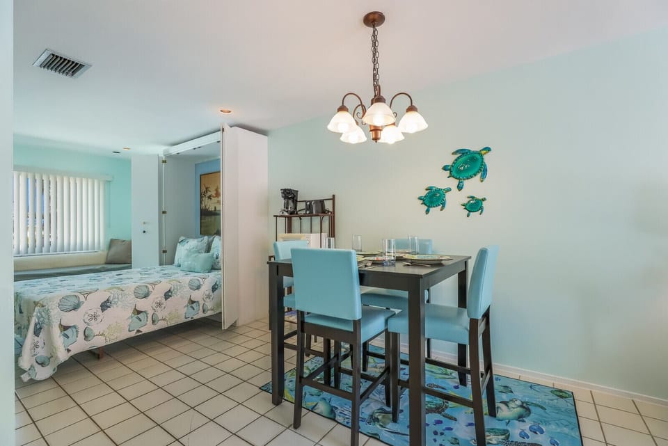 Dining area with room for four