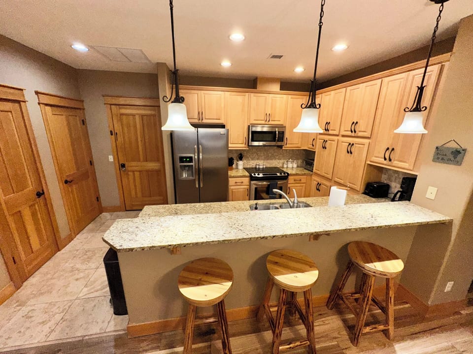 Fully stocked kitchen