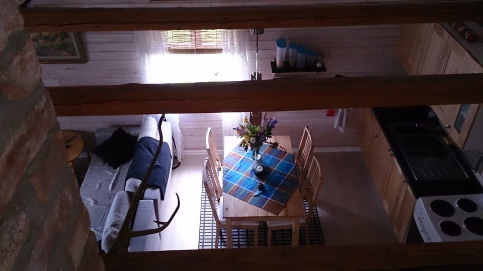 View from sleeping loft.