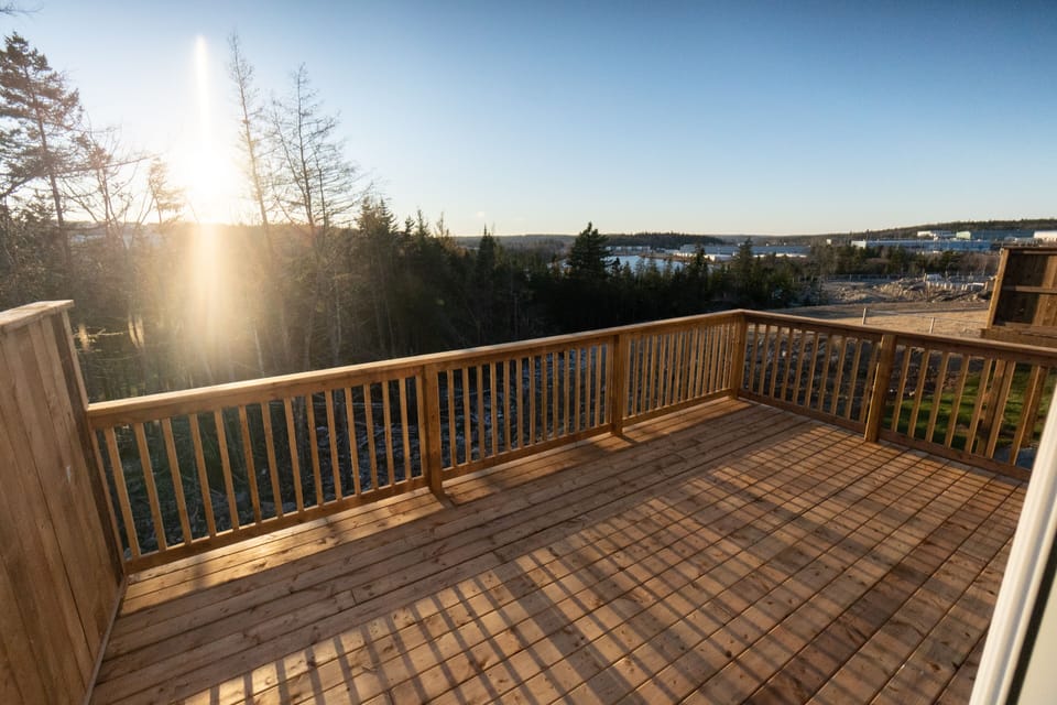 Deck off dining area - BBQ and outdoor dining furniture available from May 