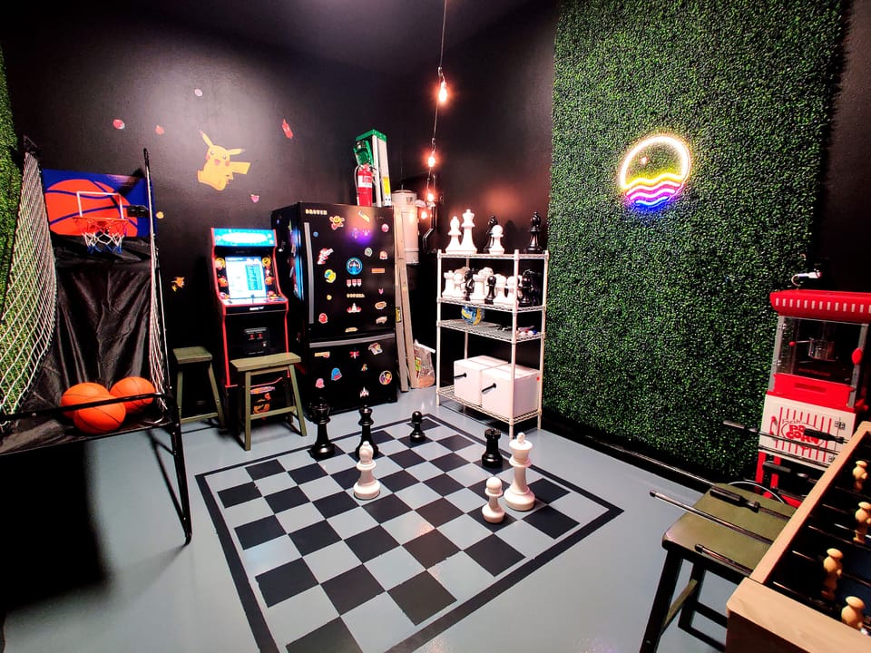 Well equipped game room