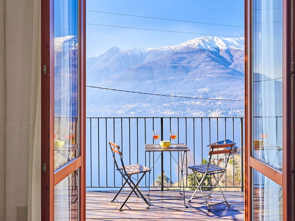 Sky, Furniture, Mountain, Window, Chair, Azure, Building, Wood, Interior Design, Paint