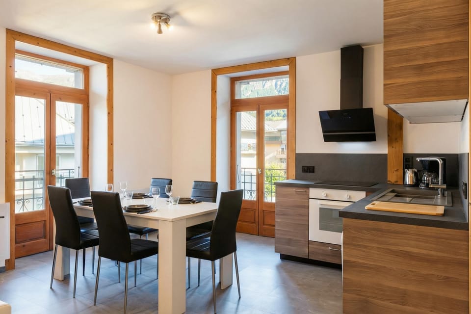 Kitchen and dining area