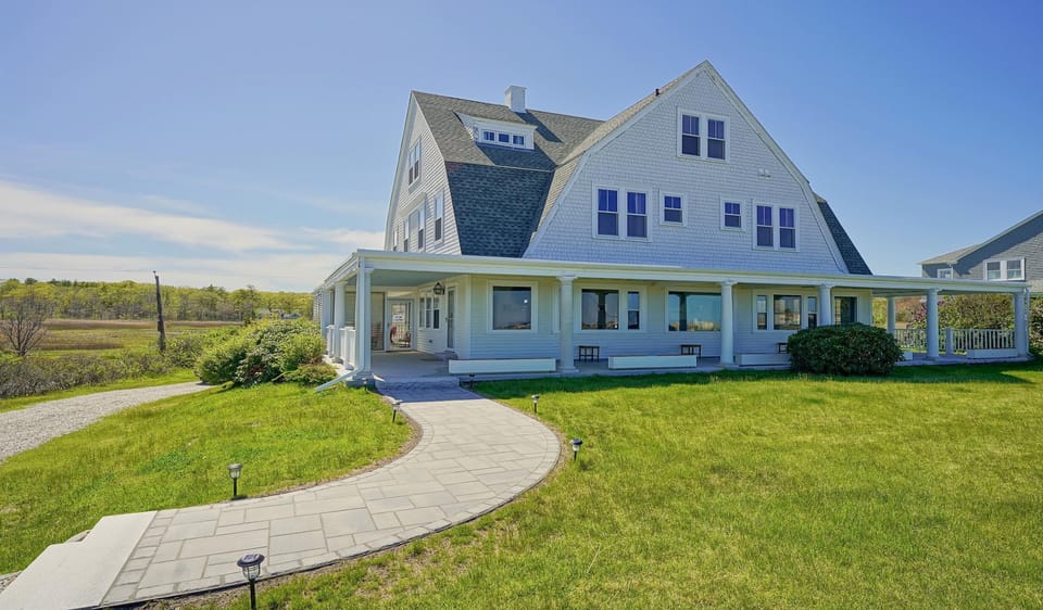 Wraparound porch for multi-angle views and maximum outside enjoyment