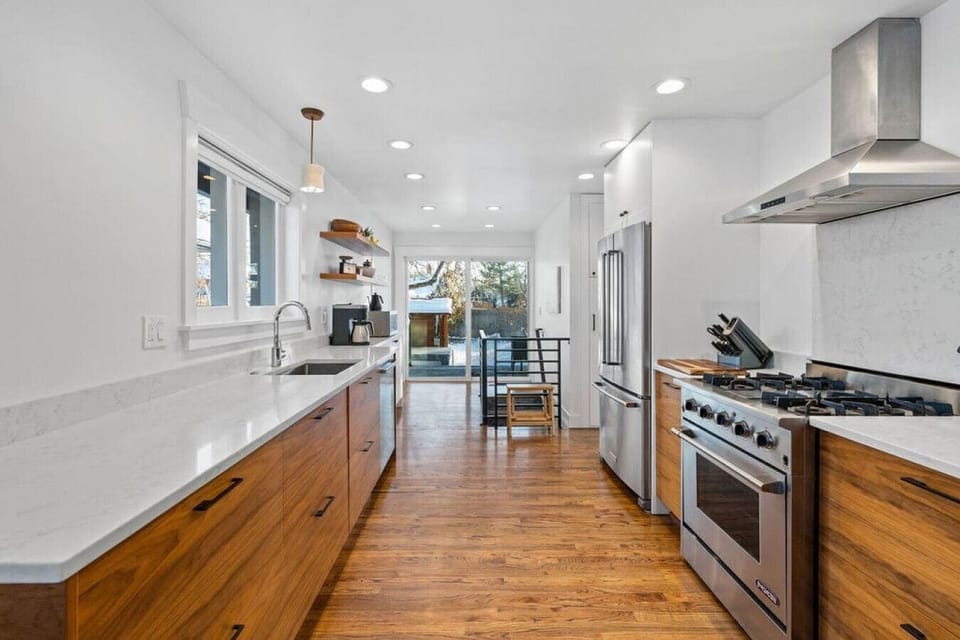 Make home-cooked meals with plenty of counter space in the full kitchen