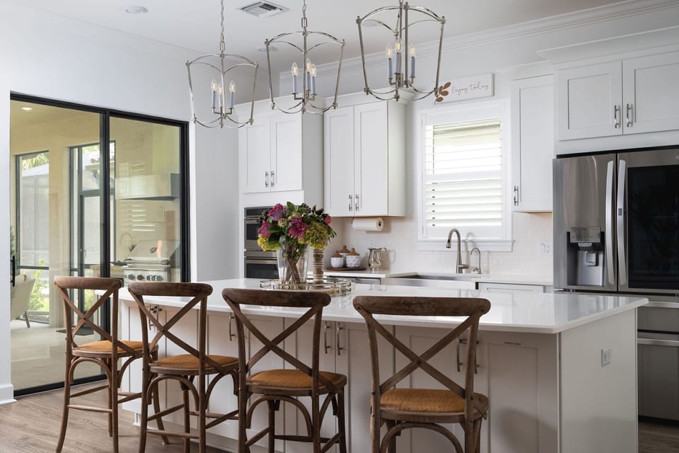 Large Center Island is the Hub of the Kitchen