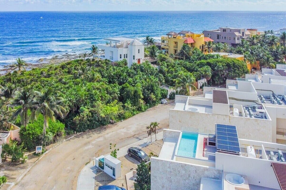 Your stay at SANTAMAR will allow you to enjoy life at a serene beachside escape with lovely amenities like a pool and private beach access