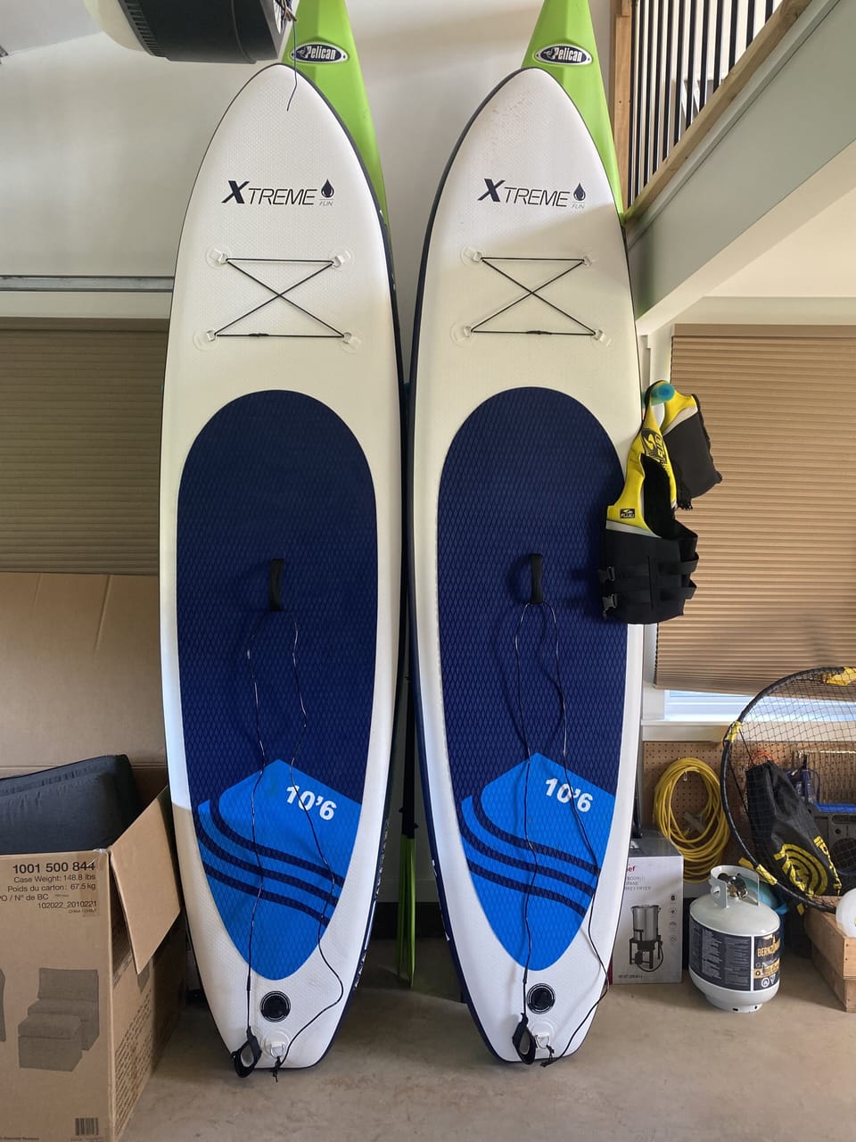 Two paddle boards