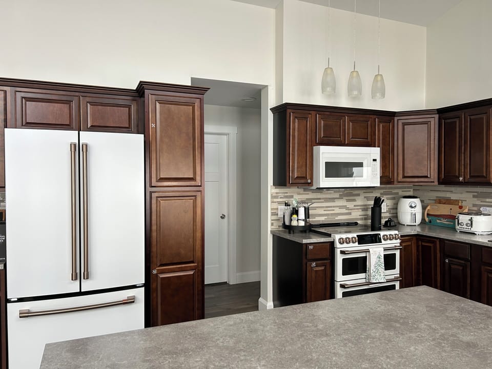 Kitchen with new appliances 