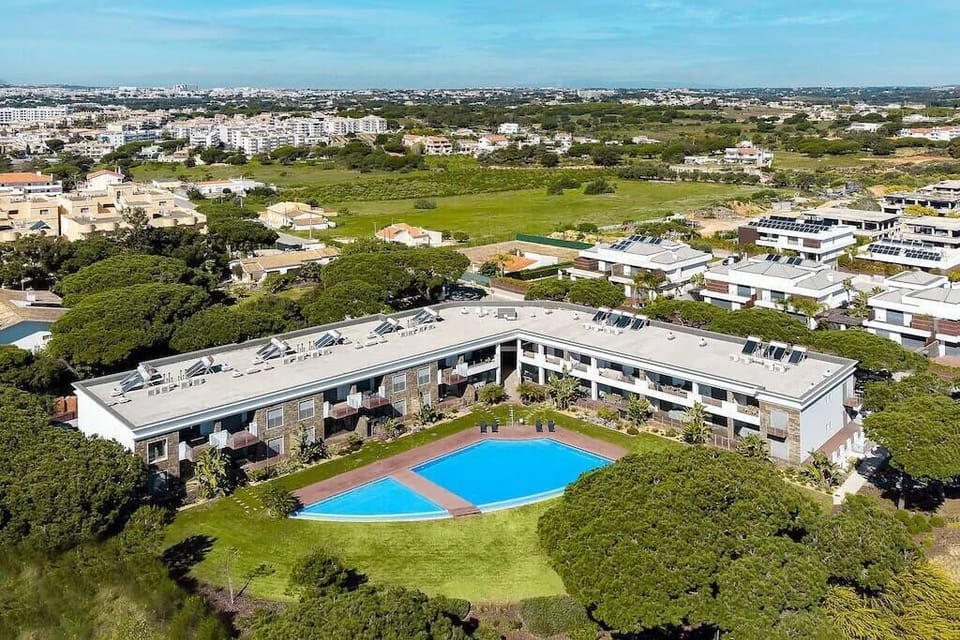 Aerial view of the residence
