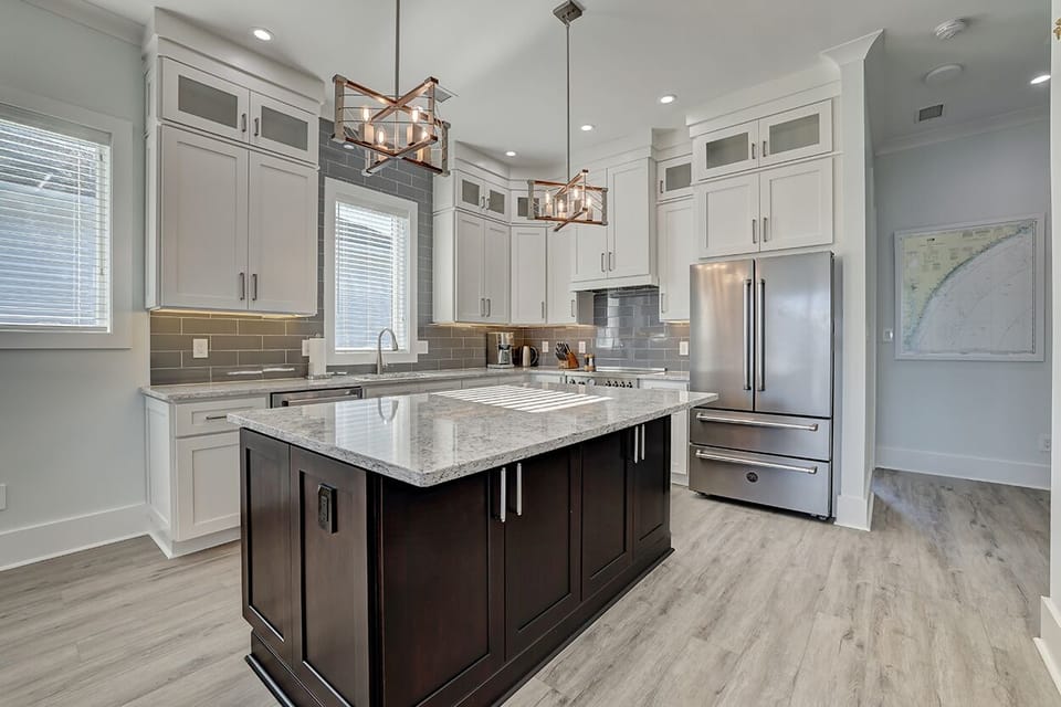 Entertain at the large kitchen island