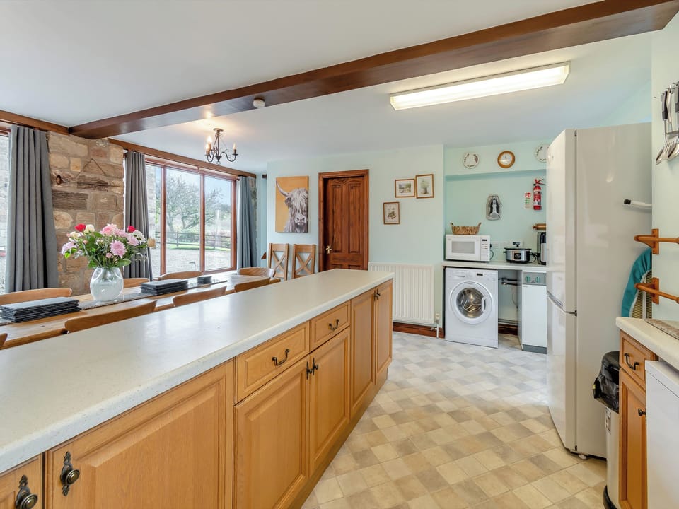 Kitchen | The Haybarn - Hill Farm Holiday Cottages, Rosedale East, near Pickering