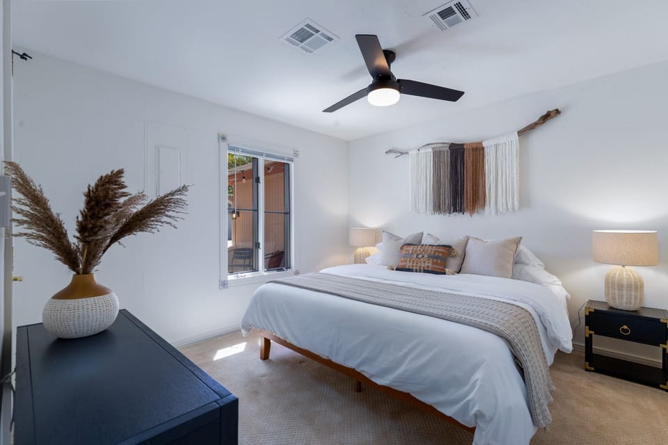 King bed in guest bedroom 2