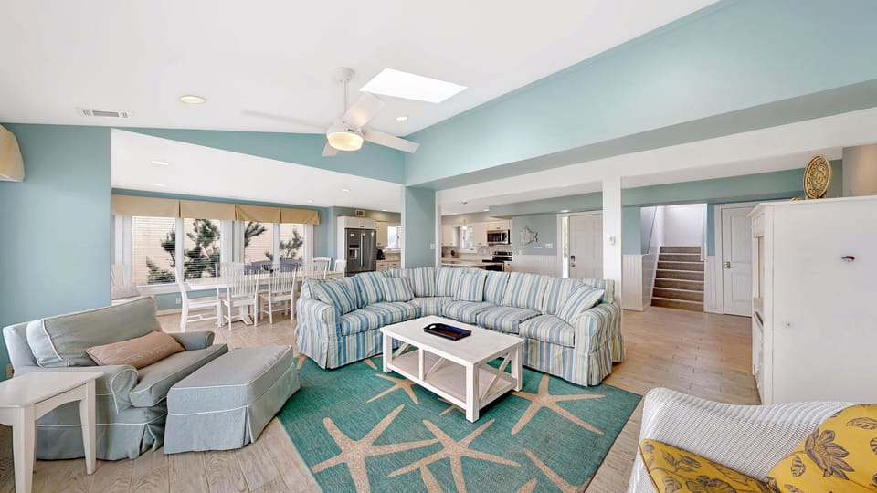 Bright open living space.