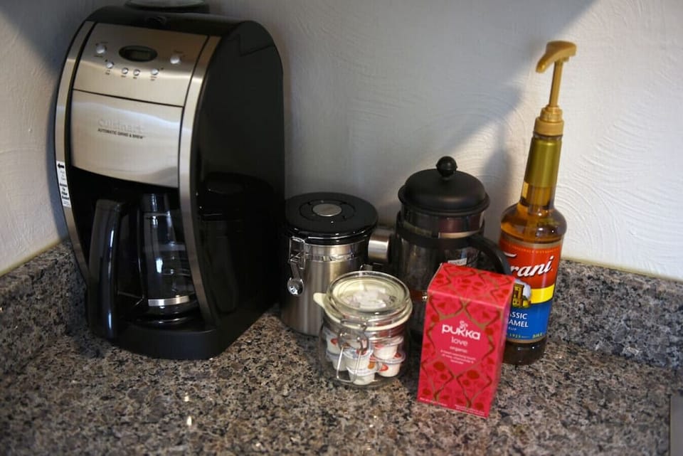 Start your day with freshly brewed coffee.