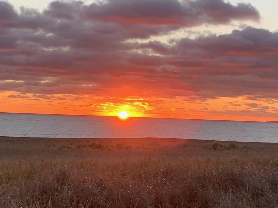 beautiful sunrise and sunset 