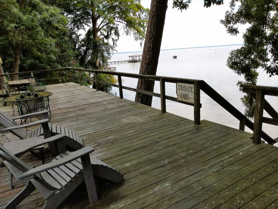 Our private guest pier