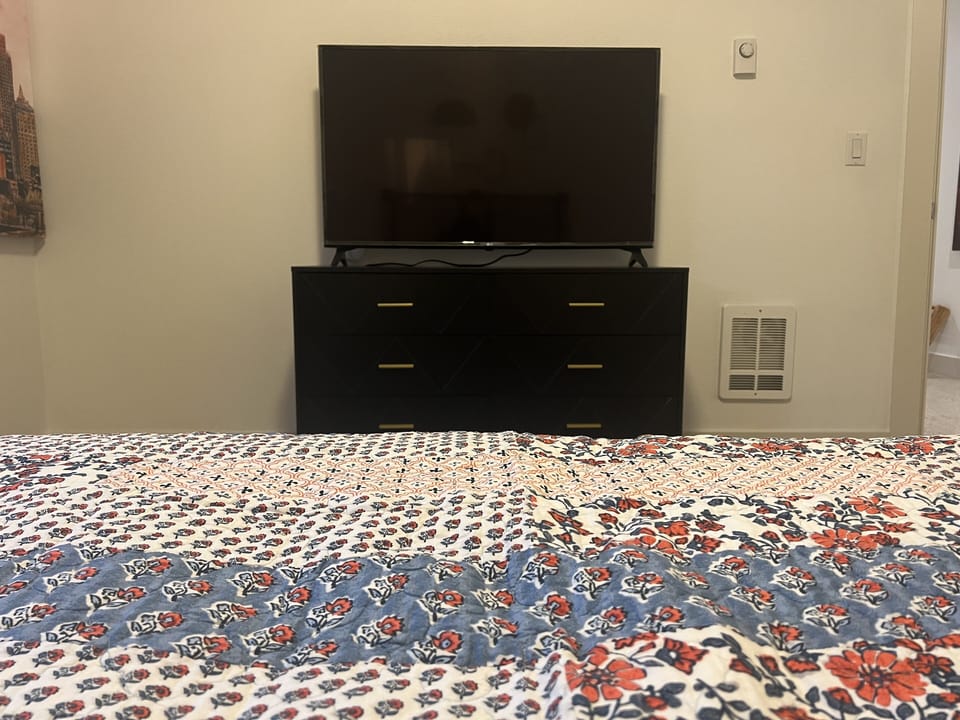 Bedroom dresser and  55inch LG TV