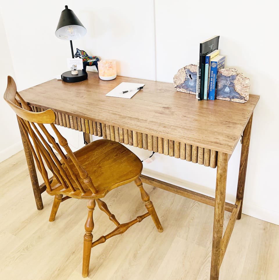 The Gem and Mineral room features a quiet spot to work or study.
