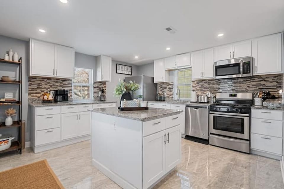 Spacious fully equipped kitchen