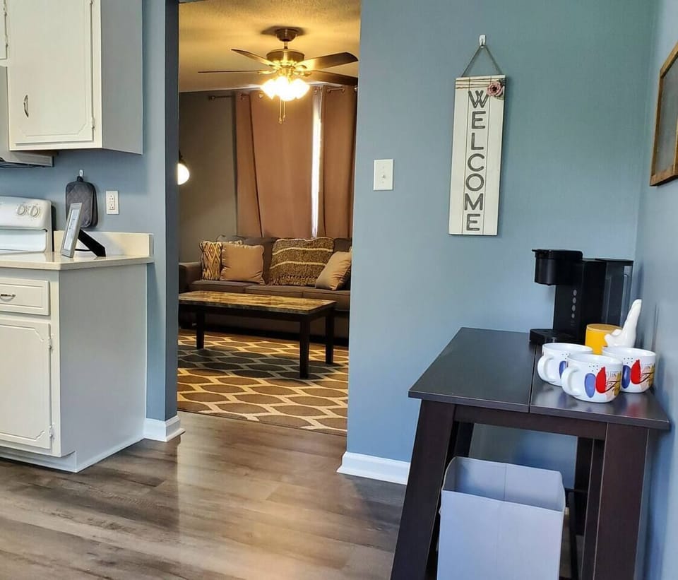 Remote work space, coffee bar, fenced yard, outside grill and seating. This house really has it all for all. 