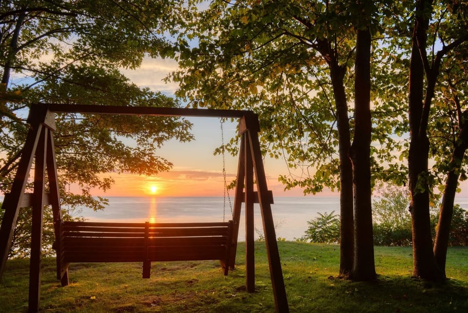 Kick back in the swing